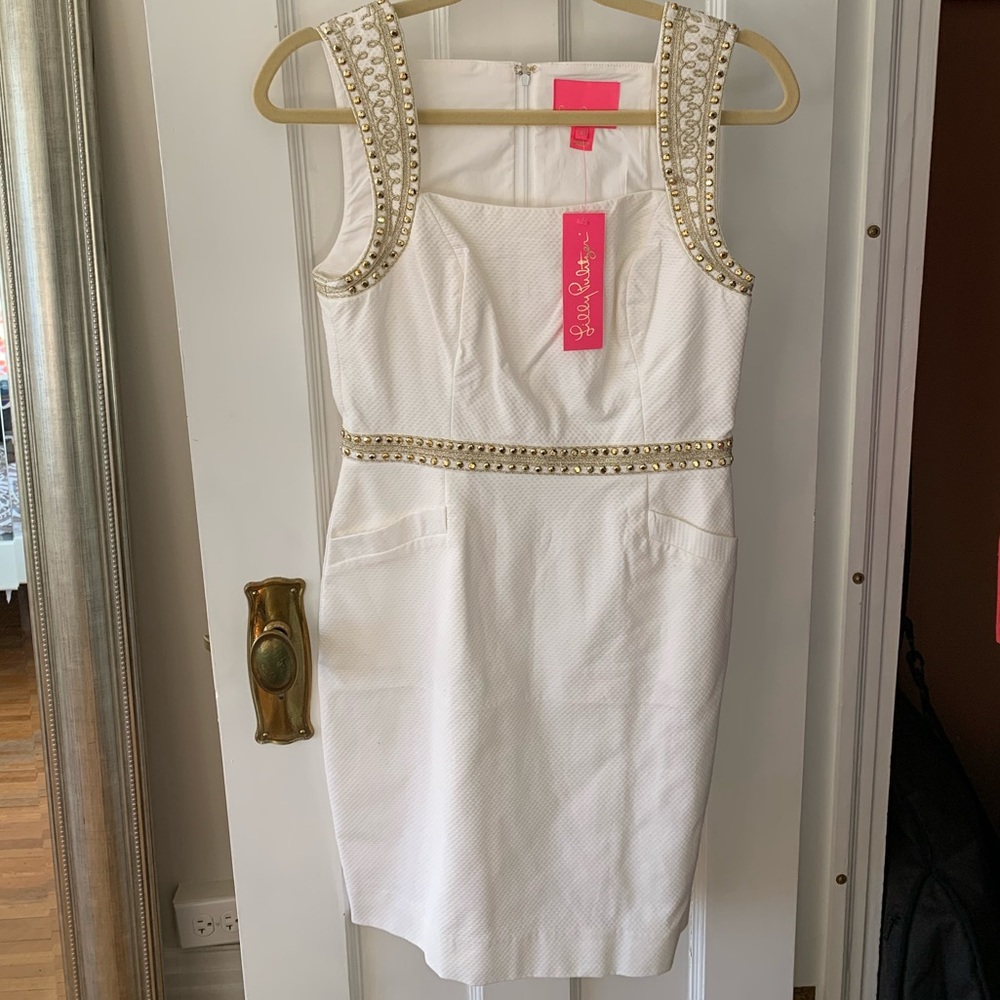 Lilly Pulitzer White Sequin Dress - NWT - Size 4